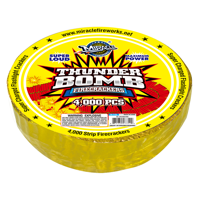 THUNDER BOMB FIRECRACKERS(4,000 ROLL)