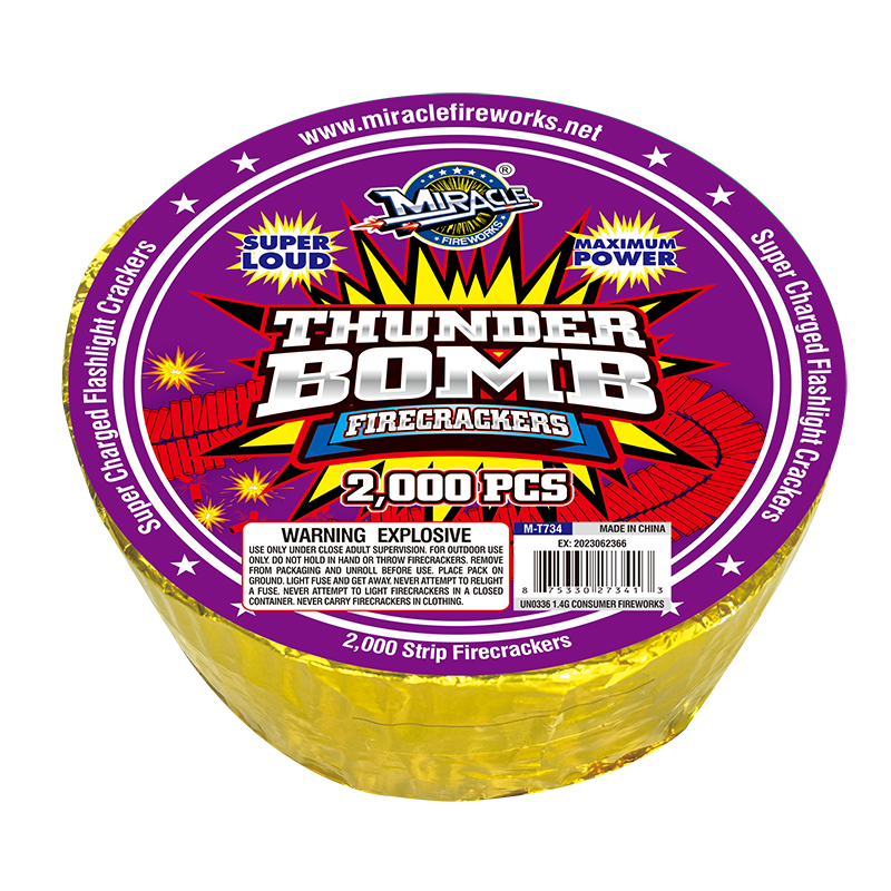 THUNDER BOMB FIRECRACKERS(2,000 ROLL)