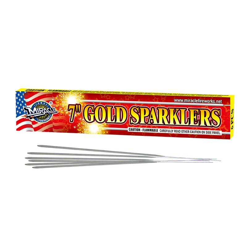 7＂ GOLD SPARKLER